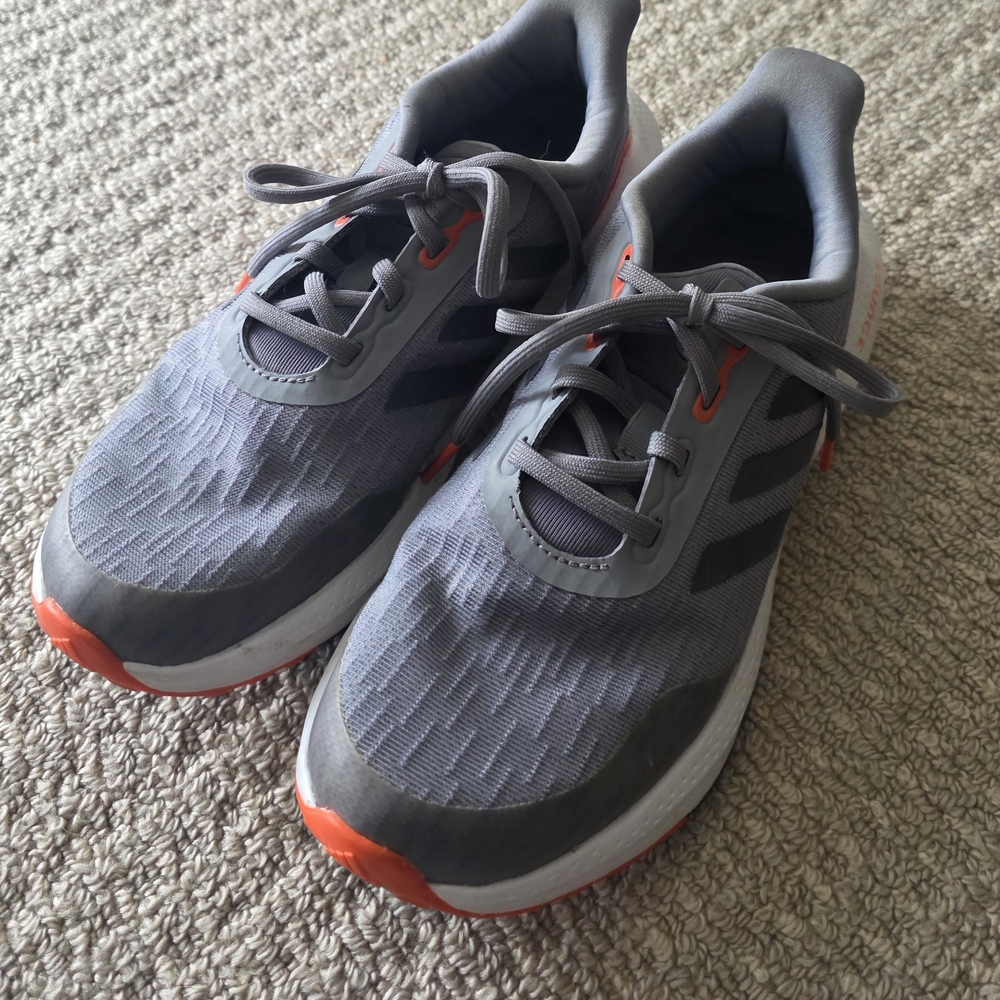 adidas women's Charcoal and Red Athletic Shoes